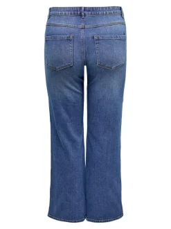 Hot CARSNOW Høj talje Wide leg fit Jeans Dame Jeans|Jeans