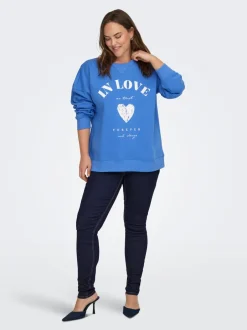 Clearance CARSOFIA Sweatshirt Dame Sweatshirts