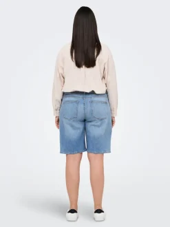 Clearance CARSONNY Høj talje Regular fit Denim-shorts Dame Shorts