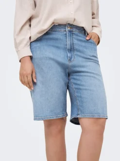 Clearance CARSONNY Høj talje Regular fit Denim-shorts Dame Shorts