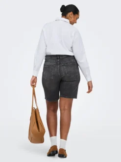 Sale CARSONNY Høj talje Regular fit Denim-shorts Dame Shorts