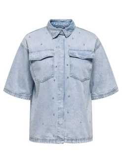 Discount CARSOPHIE Denim-skjorte Dame Double Denim|Skjorter