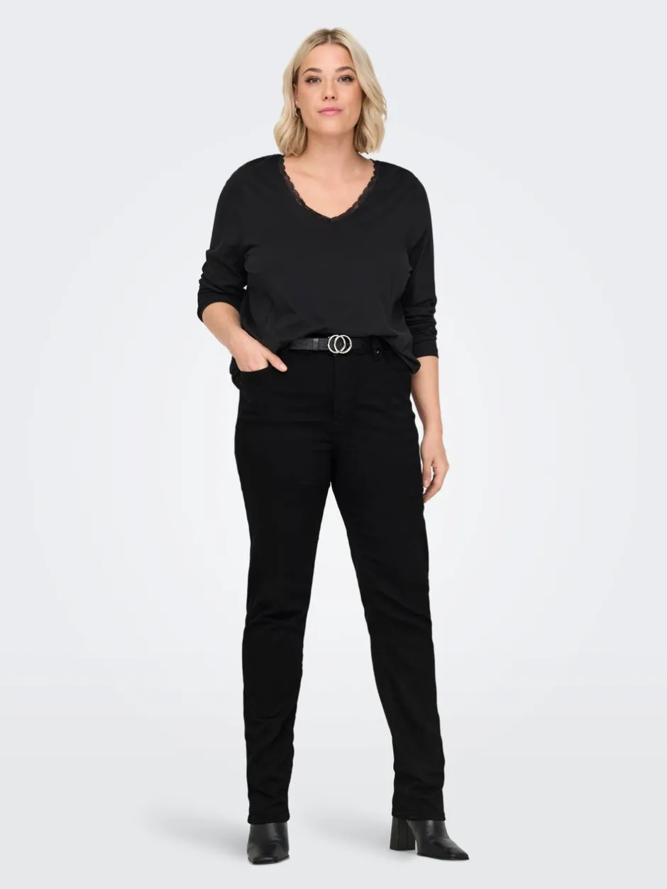Clearance CARSUI Mellemhøj talje Slim fit Jeans Dame Jeans|Jeans