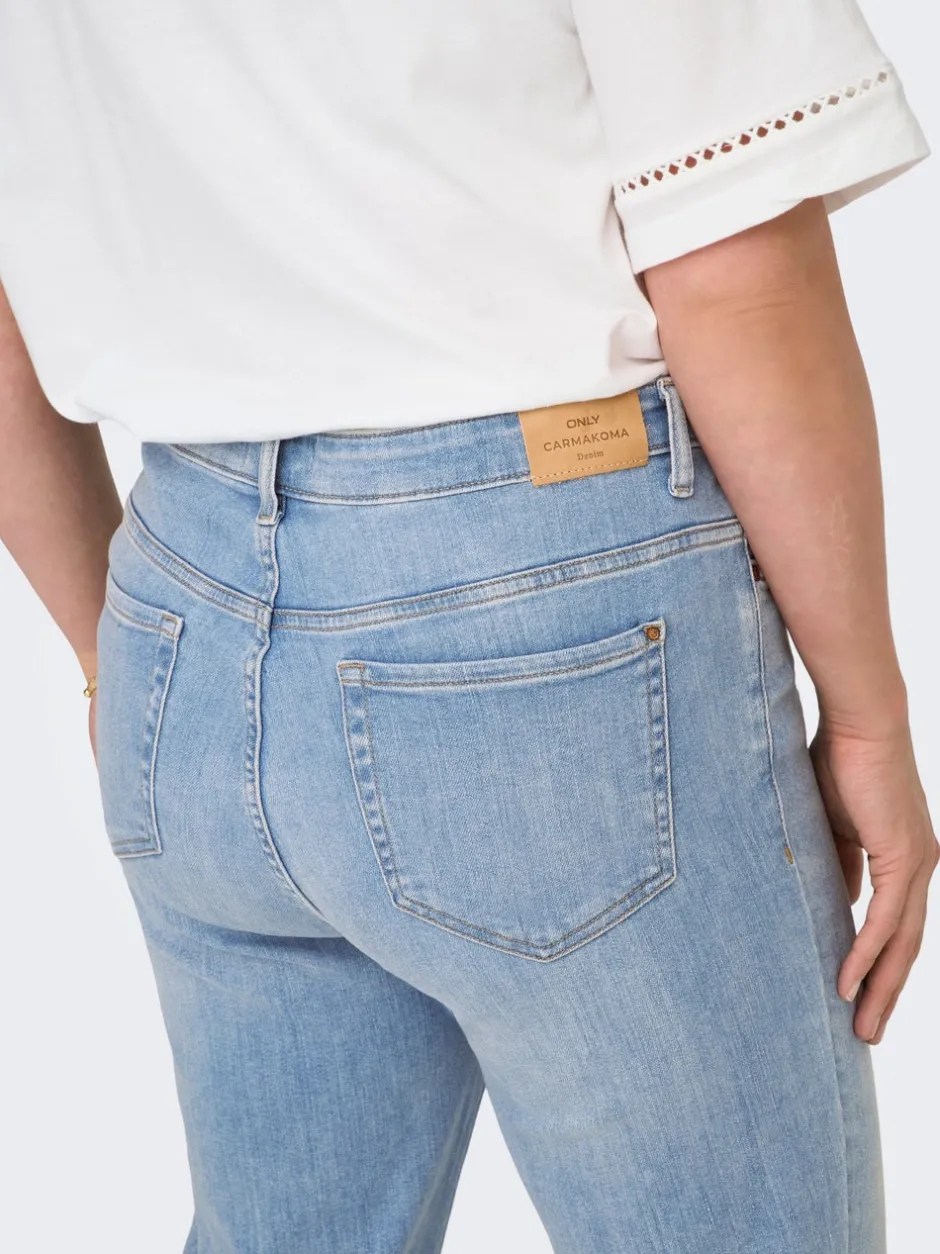 Hot CARSUI Mellemhøj talje Slim fit Jeans Dame Jeans|Jeans