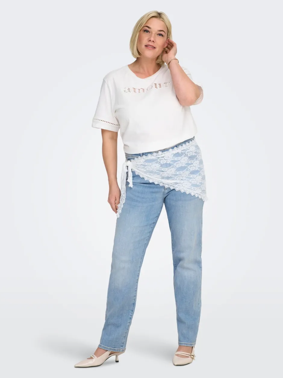 Hot CARSUI Mellemhøj talje Slim fit Jeans Dame Jeans|Jeans