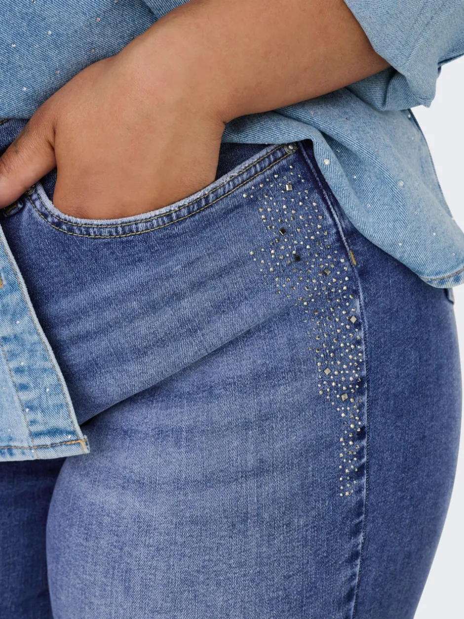 Outlet CARSUI Mellemhøj talje Slim fit Jeans Dame Jeans|Jeans