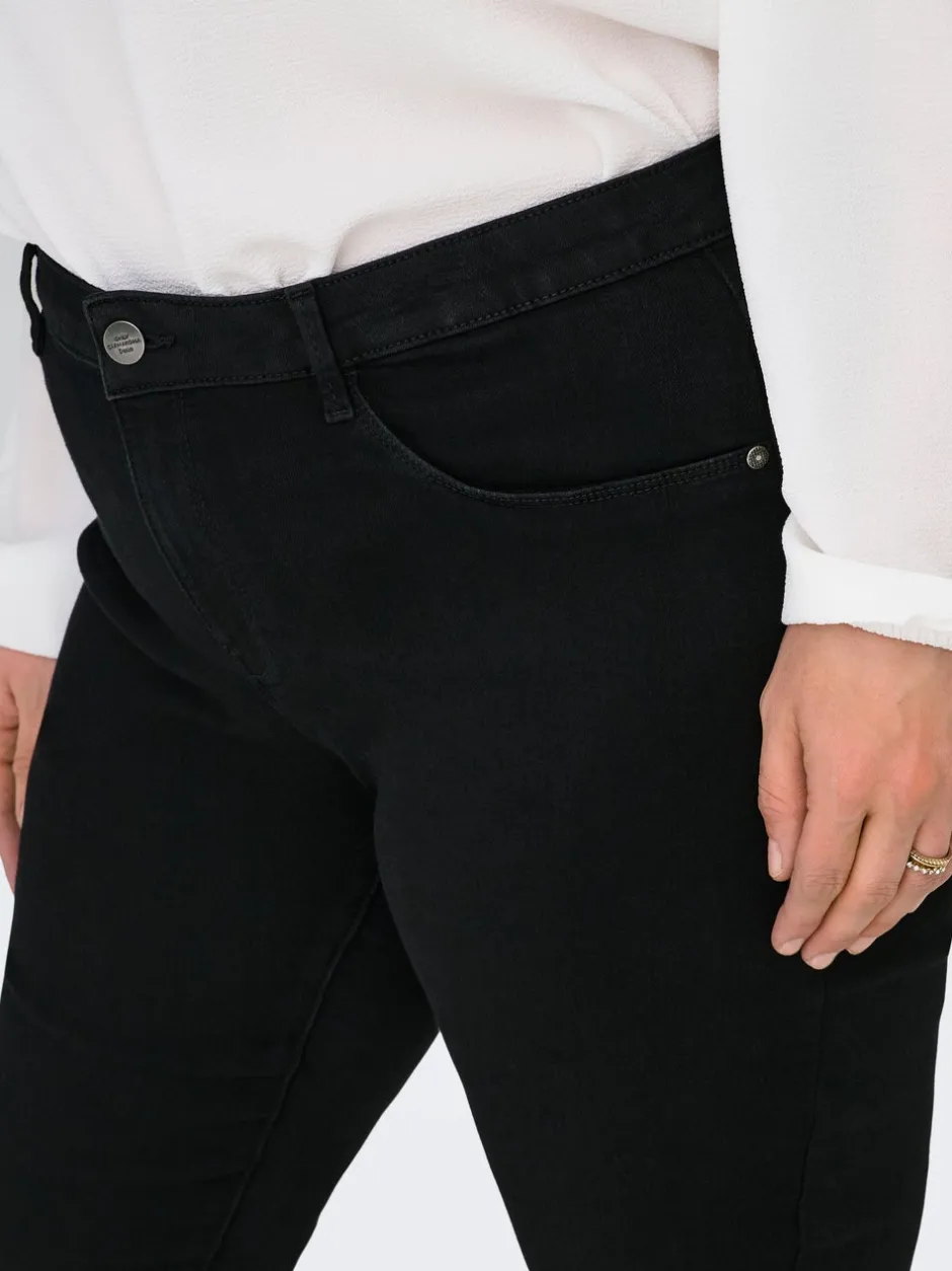 Outlet CARTHUNDER Mellemhøj talje Skinny fit Jeans Dame Jeans|Jeans