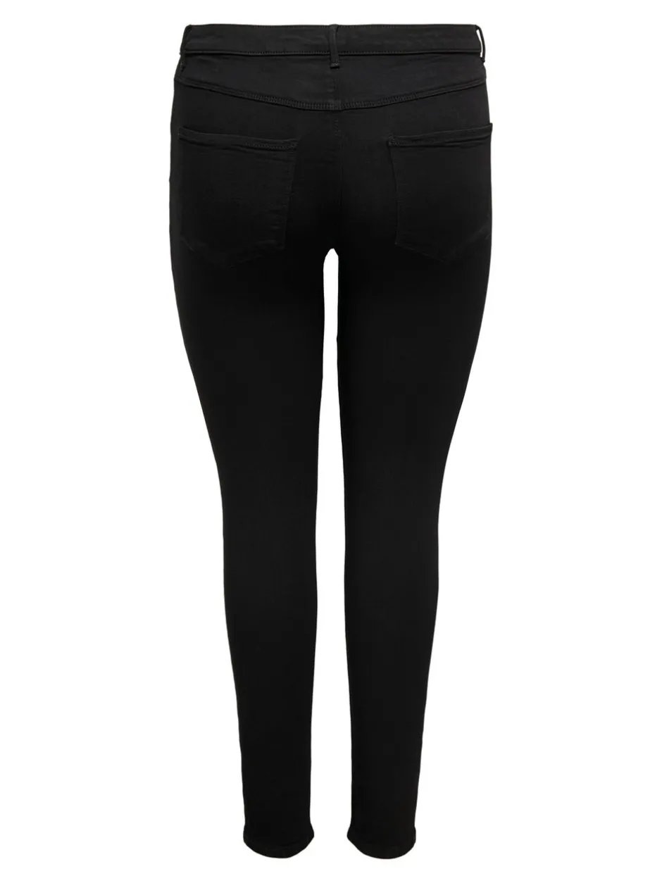 Outlet CARTHUNDER Mellemhøj talje Skinny fit Jeans Dame Jeans|Jeans