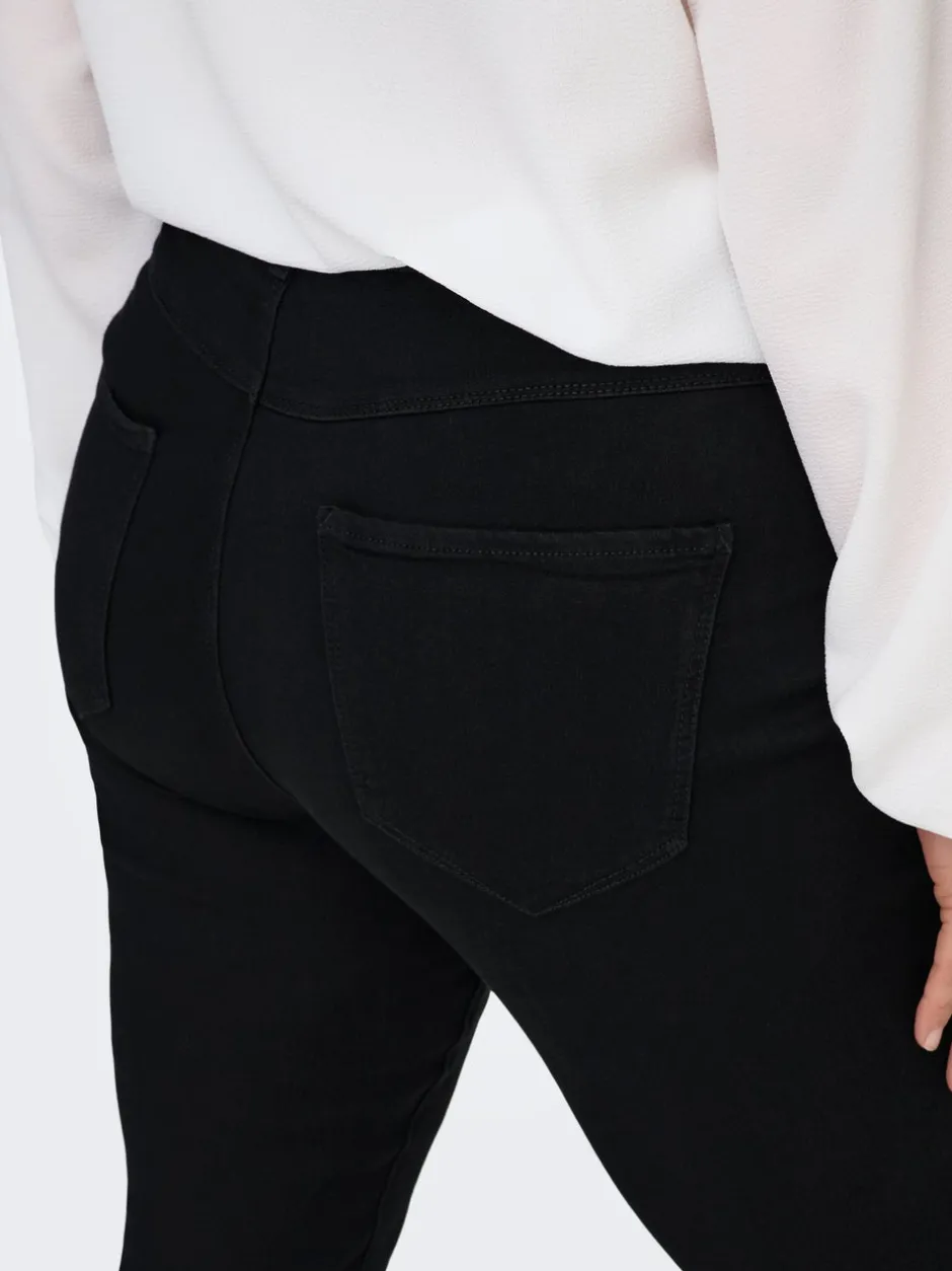 Outlet CARTHUNDER Mellemhøj talje Skinny fit Jeans Dame Jeans|Jeans