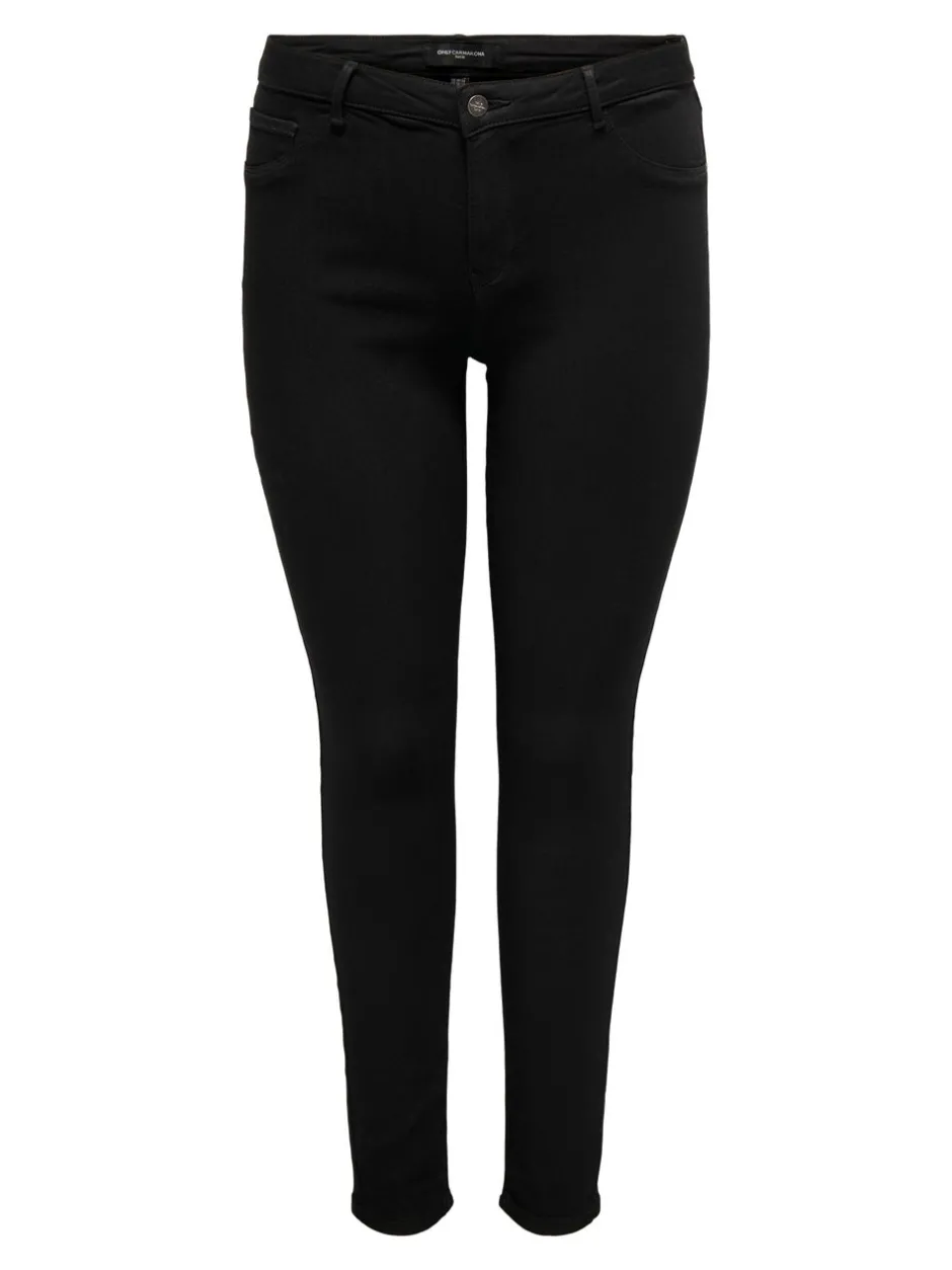 Outlet CARTHUNDER Mellemhøj talje Skinny fit Jeans Dame Jeans|Jeans