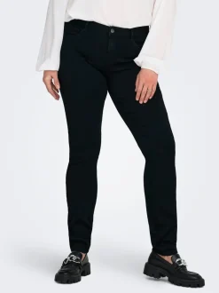 Outlet CARTHUNDER Mellemhøj talje Skinny fit Jeans Dame Jeans|Jeans