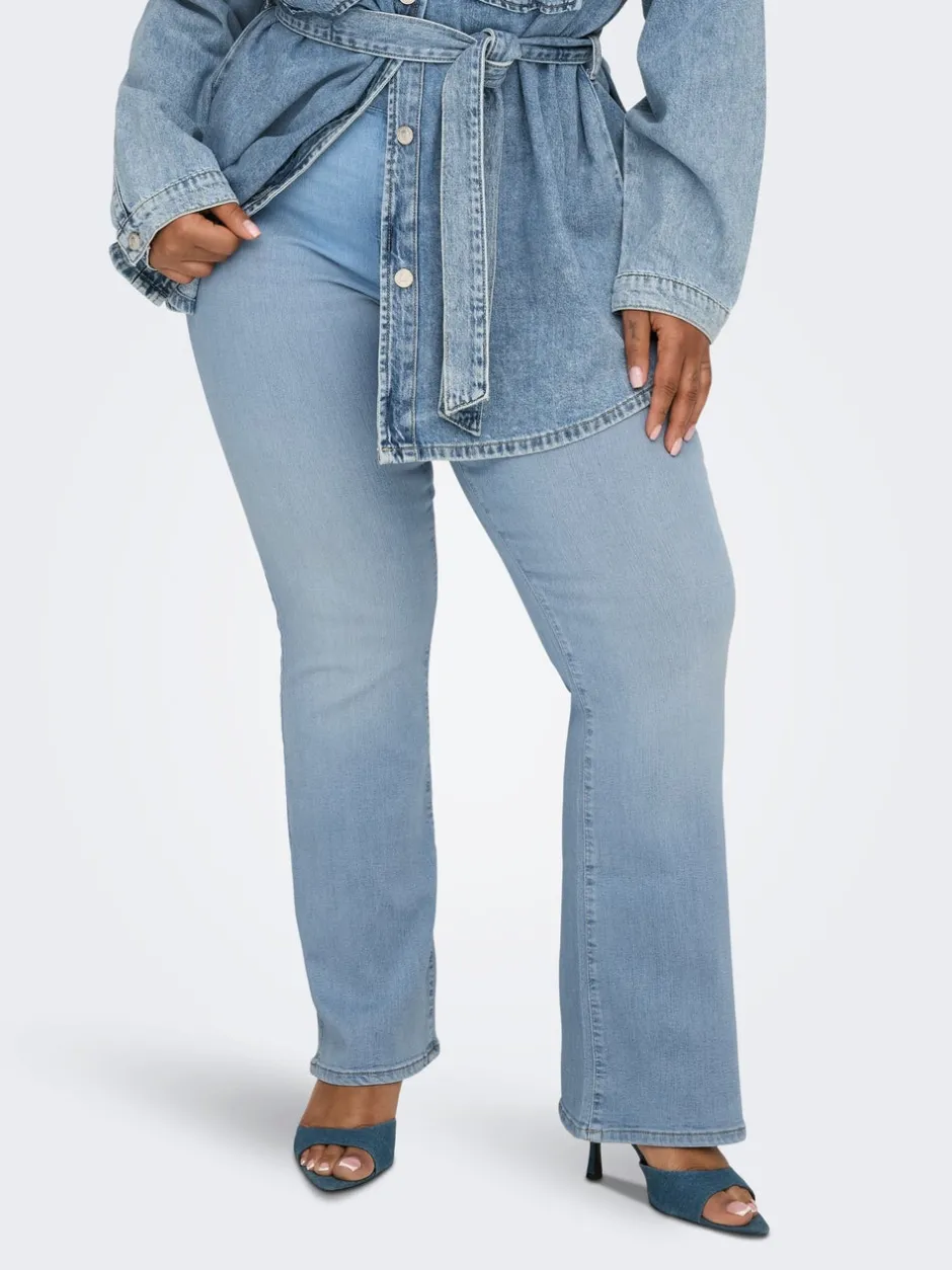 Hot CARTHUNDER Mellemhøj talje Skinny fit Jeans Dame Jeans|Jeans