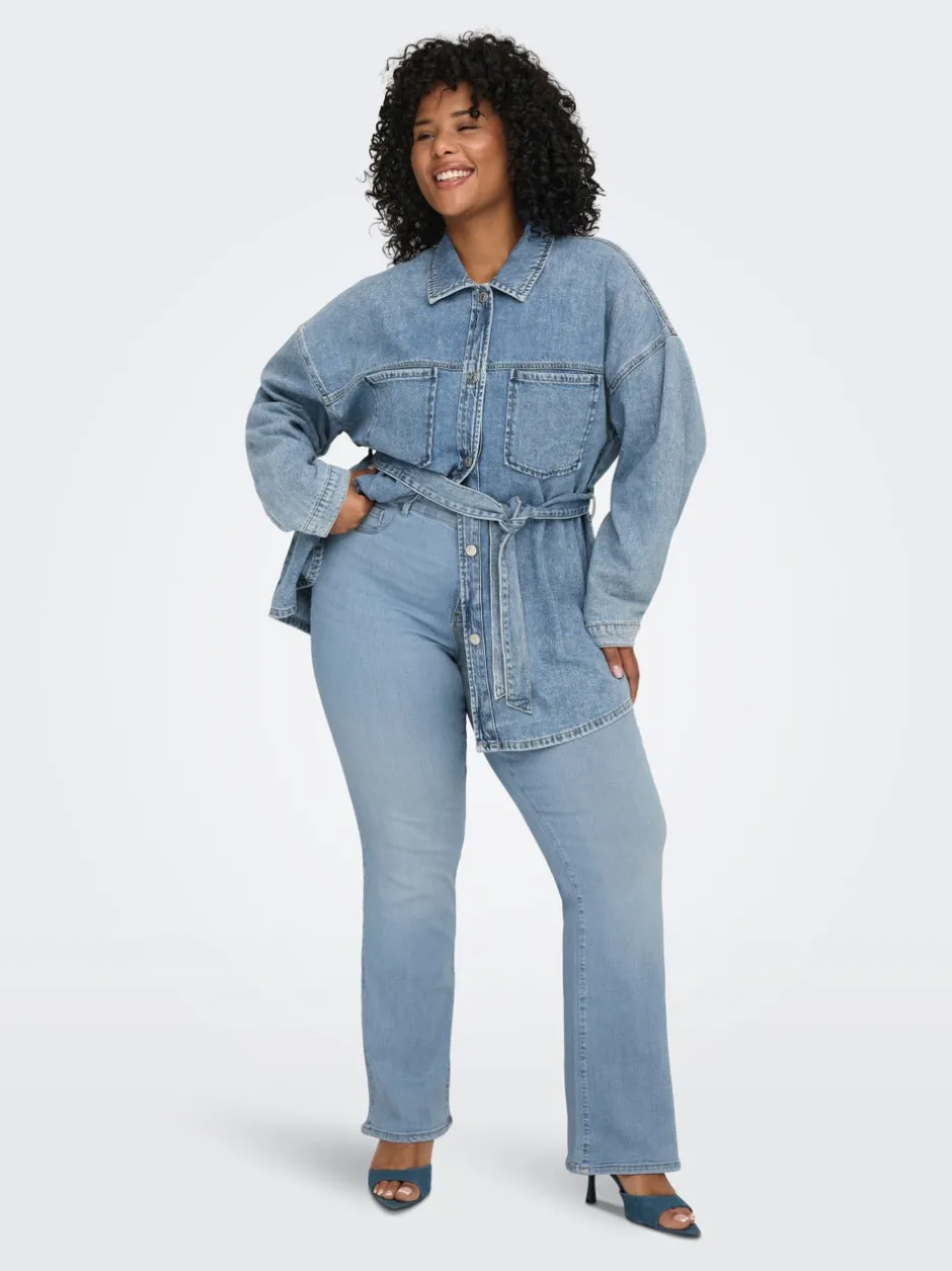 Hot CARTHUNDER Mellemhøj talje Skinny fit Jeans Dame Jeans|Jeans