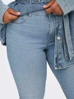 Hot CARTHUNDER Mellemhøj talje Skinny fit Jeans Dame Jeans|Jeans