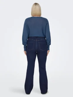 CARTHUNDER Mellemhøj talje Flared fit Jeans Dame Jeans|Jeans
