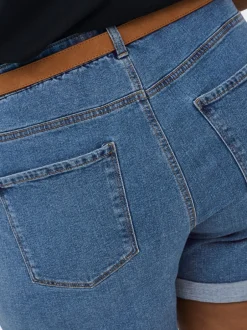 Best CARVEGA Høj talje Regular fit Denim-shorts Dame Shorts