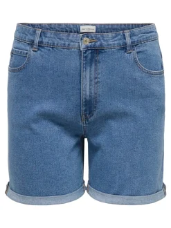 Best CARVEGA Høj talje Regular fit Denim-shorts Dame Shorts
