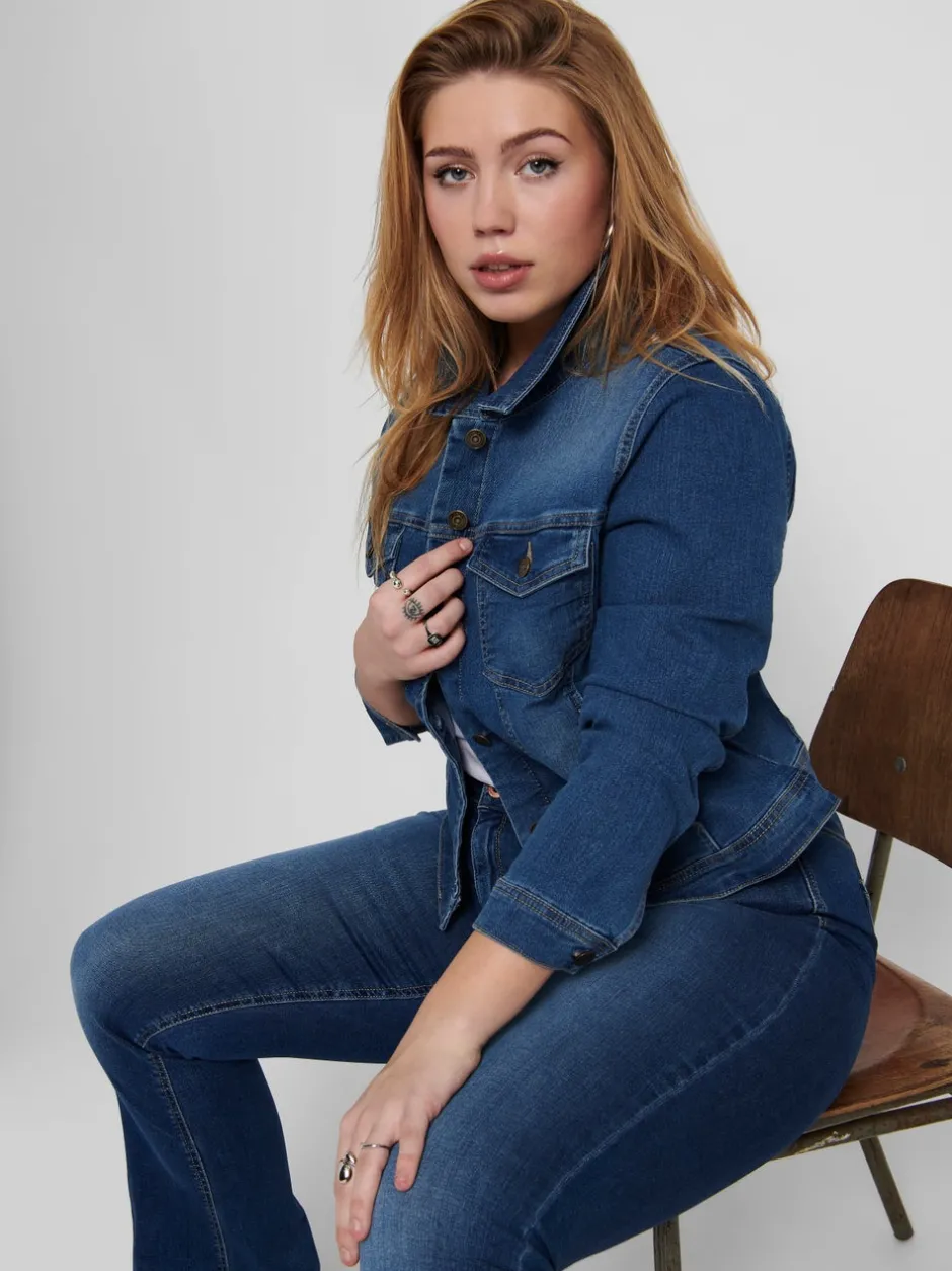 CARWESPA Denimjakke Dame Jakker Og Frakker|Double Denim