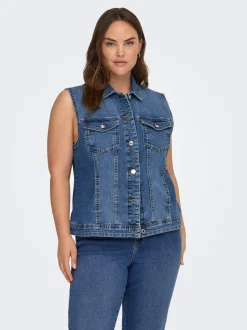 Sale CARWESPA Trench waistcoat Dame Jakker Og Frakker|Double Denim