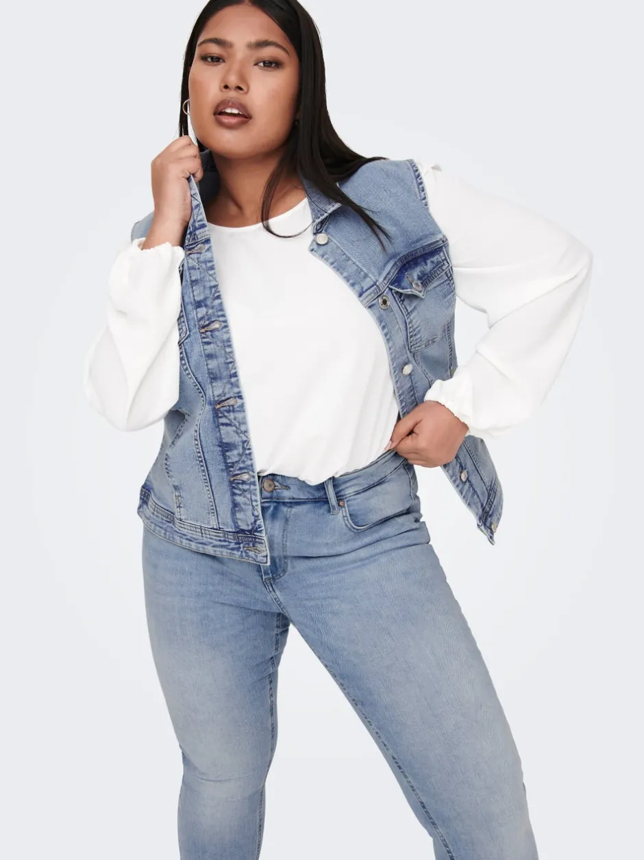 CARWESPA Trench waistcoat Dame Jakker Og Frakker|Double Denim