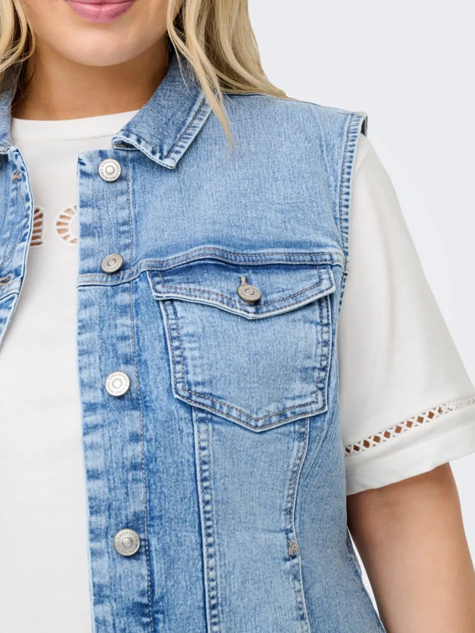 CARWESPA Trench waistcoat Dame Jakker Og Frakker|Double Denim