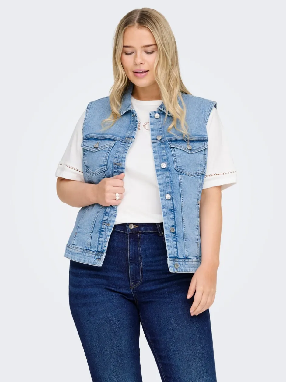 CARWESPA Trench waistcoat Dame Jakker Og Frakker|Double Denim