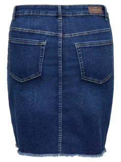 Sale CARWILLY Denim Denim-nederdel Midinederdel Dame Nederdele|Denimnederdele