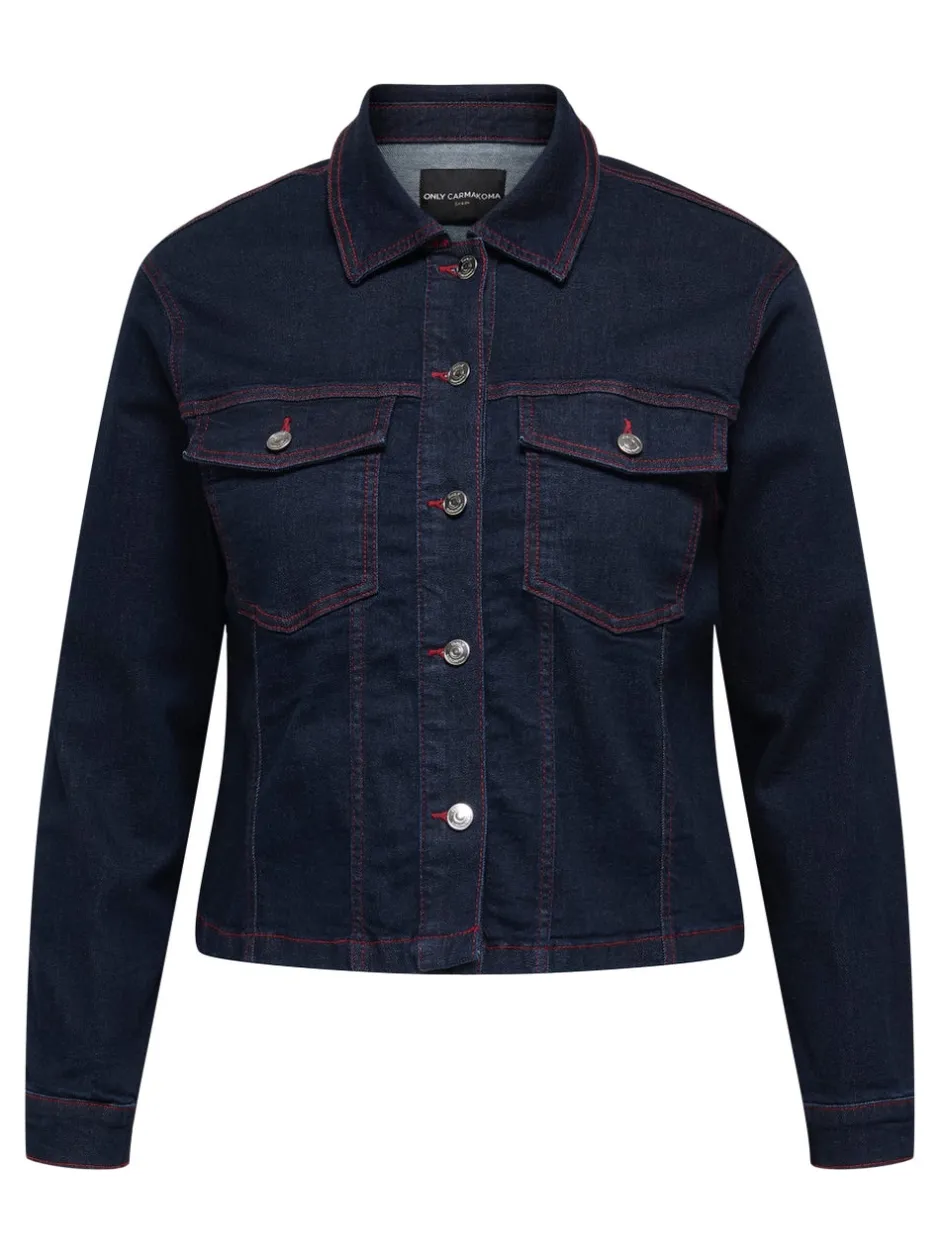 Clearance CARWILLY Denimjakke Dame Jakker Og Frakker|Double Denim