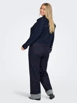 Clearance CARWILLY Denimjakke Dame Jakker Og Frakker|Double Denim