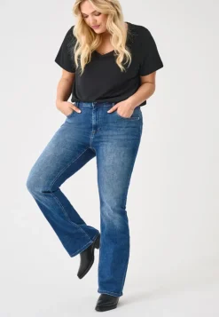 Outlet CARWILLY Høj talje Flared fit Jeans Dame Jeans|Jeans