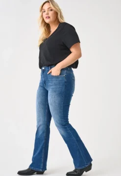 Outlet CARWILLY Høj talje Flared fit Jeans Dame Jeans|Jeans