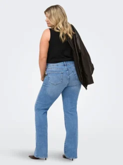 New CARWILLY Høj talje Flared fit Jeans Dame Jeans|Jeans