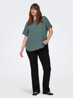 Sale CARWILLY Høj talje Flared fit Jeans Dame Jeans|Jeans