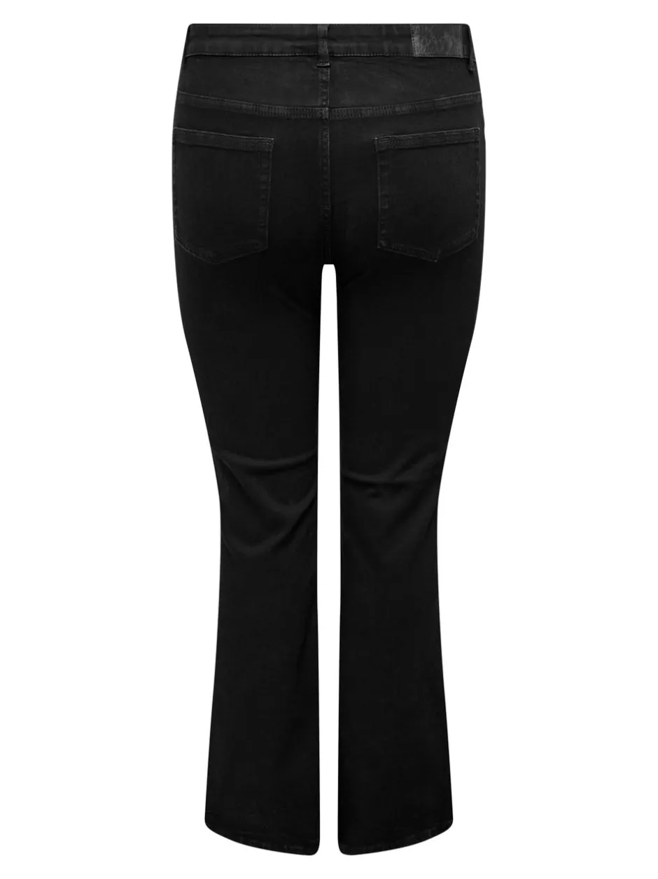 Sale CARWILLY Høj talje Flared fit Jeans Dame Jeans|Jeans