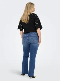 Best CARWILLY Høj talje Flared fit Jeans Dame Jeans|Jeans