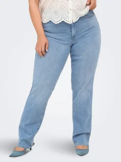 Clearance CARWILLY Høj talje Straight fit Jeans Dame Jeans|Jeans