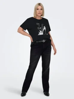 CARWILLY Høj talje Straight fit Jeans Dame Jeans|Jeans
