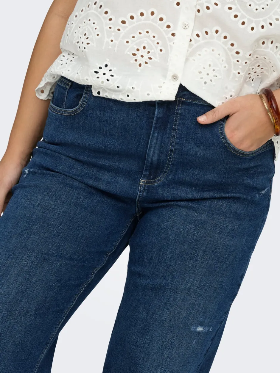 Online CARWILLY Høj talje Wide leg fit Jeans Dame Jeans|Jeans