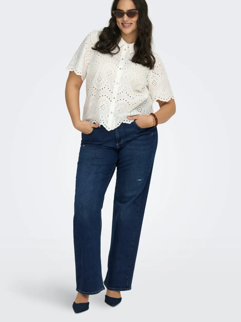Online CARWILLY Høj talje Wide leg fit Jeans Dame Jeans|Jeans