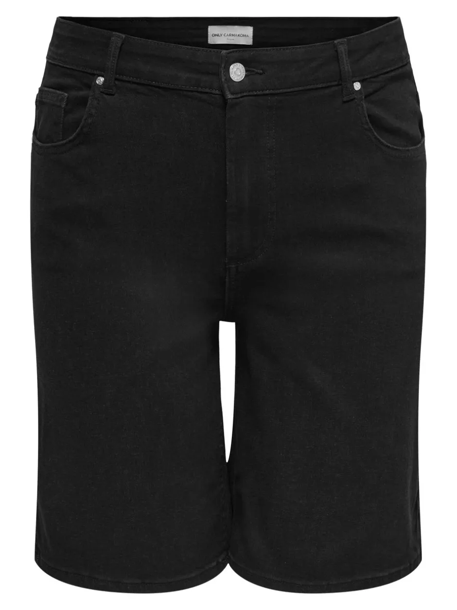 Hot CARWILLY Høj talje Wide leg fit Denim-shorts Dame Shorts