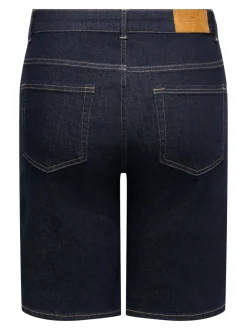 Sale CARWILLY Høj talje Wide leg fit Denim-shorts Dame Shorts