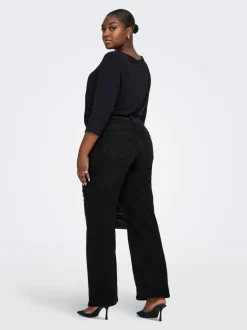 Online CARWILLY Høj talje Wide leg fit Jeans Dame Jeans|Jeans