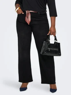 Online CARWILLY Høj talje Wide leg fit Jeans Dame Jeans|Jeans