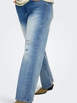 Best CARWILLY Høj talje Wide leg fit Jeans Dame Jeans|Jeans