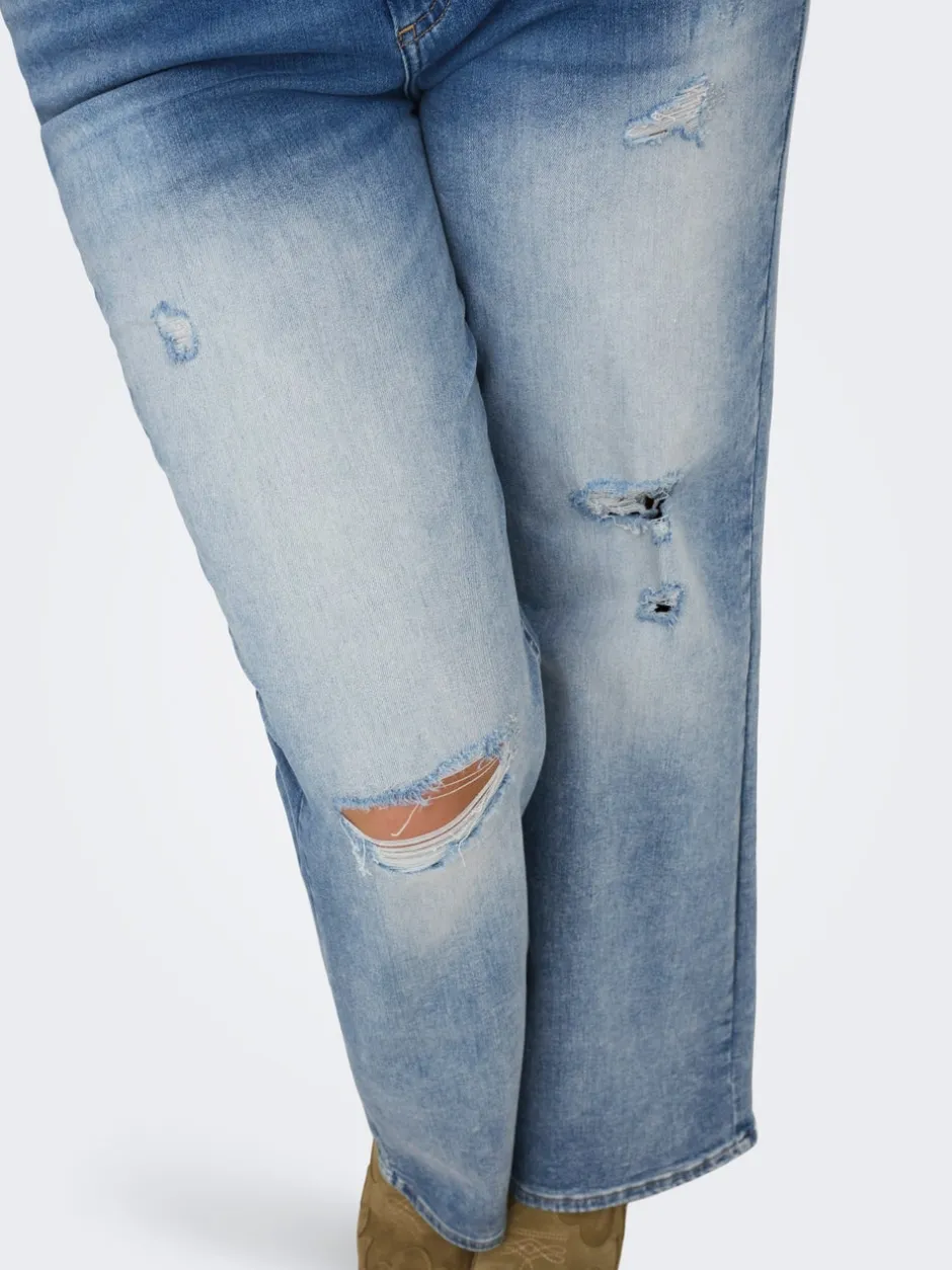 Best CARWILLY Høj talje Wide leg fit Jeans Dame Jeans|Jeans