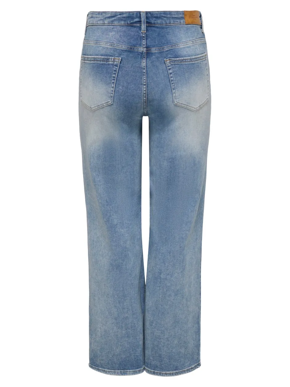 Best CARWILLY Høj talje Wide leg fit Jeans Dame Jeans|Jeans