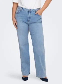 New CARWILLY Høj talje Wide leg fit Jeans Dame Jeans|Jeans