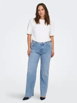 New CARWILLY Høj talje Wide leg fit Jeans Dame Jeans|Jeans