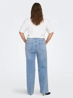 New CARWILLY Høj talje Wide leg fit Jeans Dame Jeans|Jeans