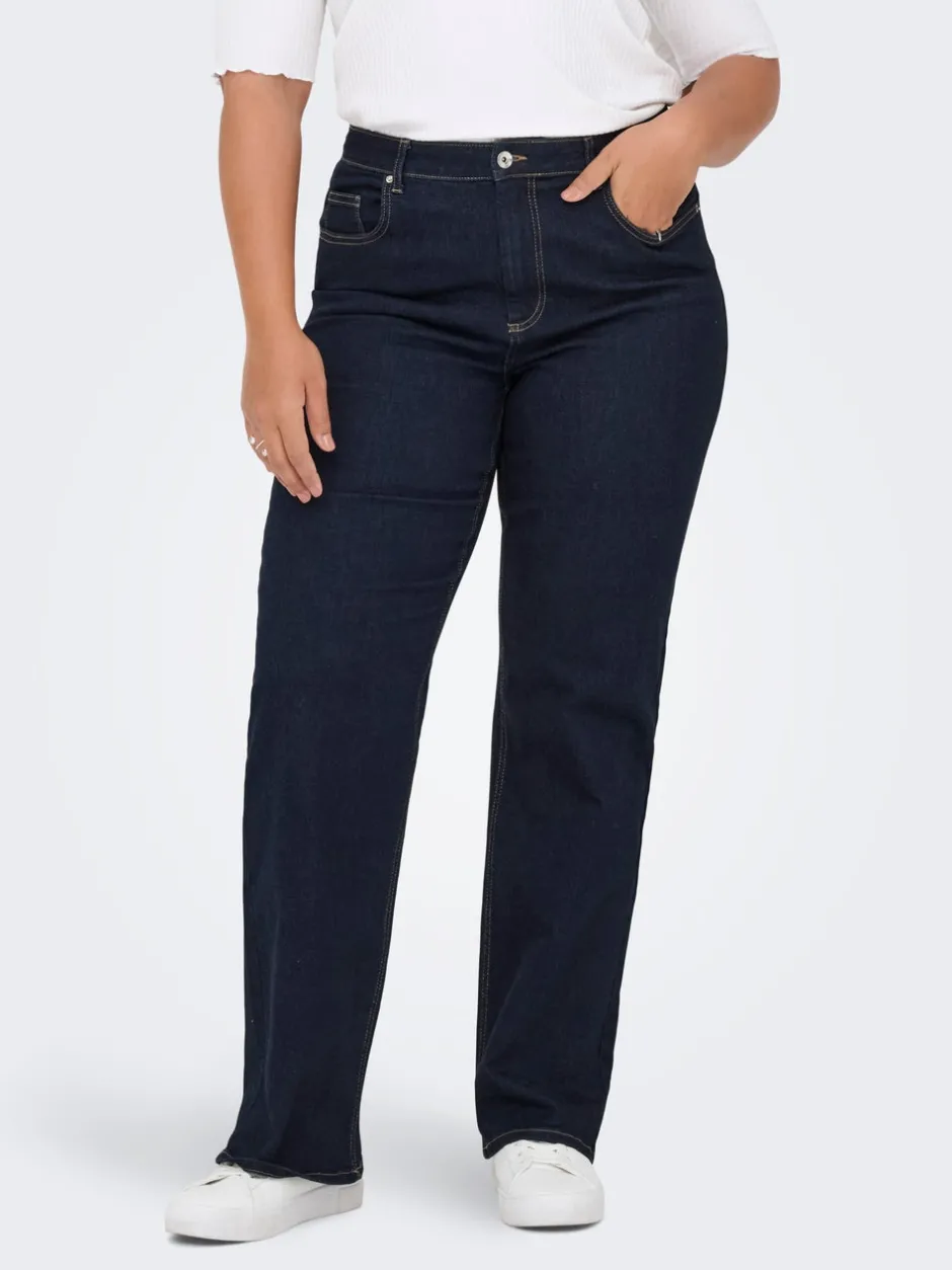 New CARWILLY Høj talje Wide leg fit Jeans Dame Jeans|Jeans